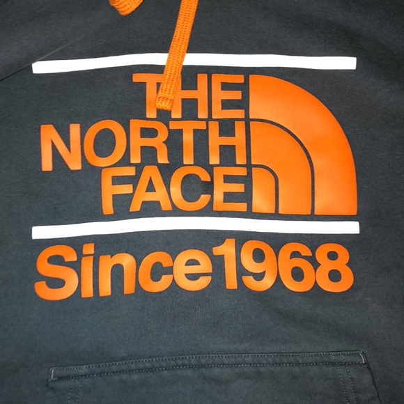Blue and Orange North face hoodie - Picture 2 of 4